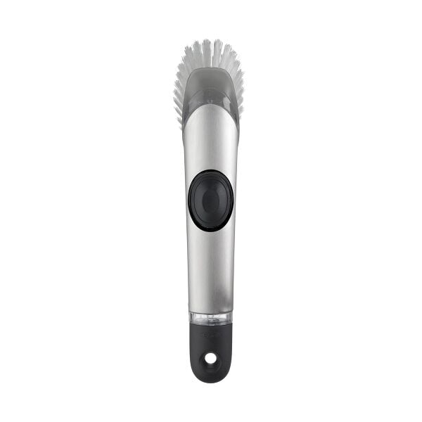Steel Soap Dispensing Dish Brush Q0