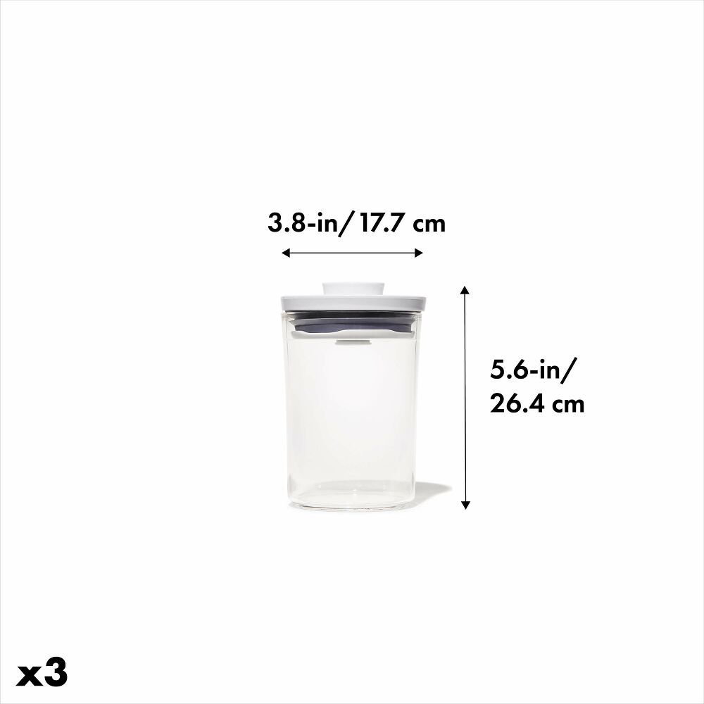 POP Round Canister 3-Piece Mini Bath Set (0.6 Qt) V2