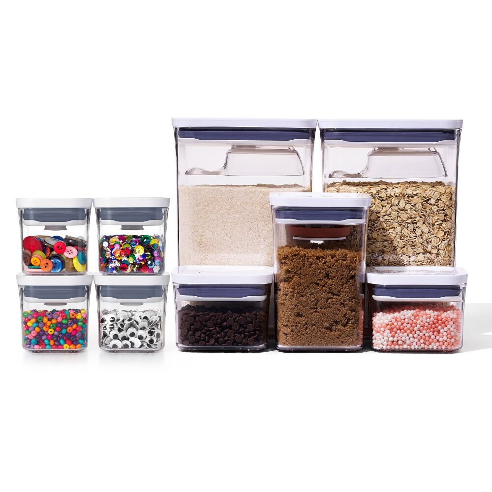 8-Piece POP Container Baking Set & POP 4-Piece Mini Container Set Bundle W5