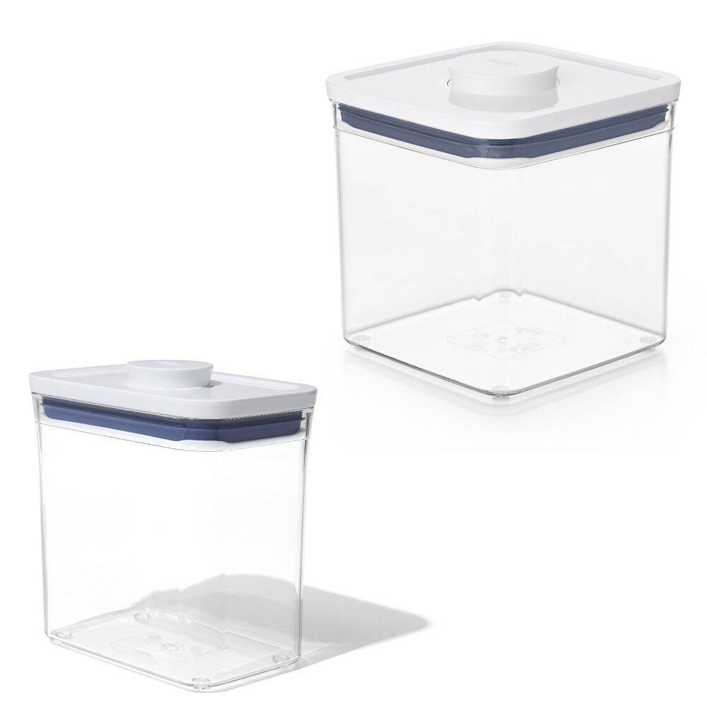POP Container - Rectangle Short (1.7 Qt.) & POP Container - Big Square Short (2.8 Qt.) Bundle I7