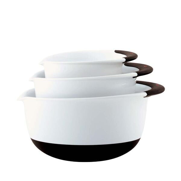 3-Piece Mixing Bowl Set - White C3