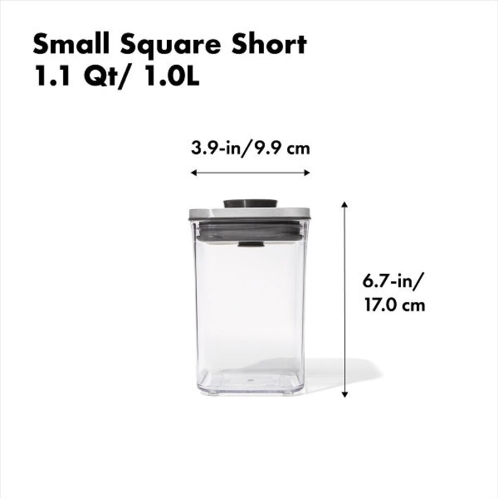 POP Container - Small Square Short (1.1 Qt/1.0 L) Y0