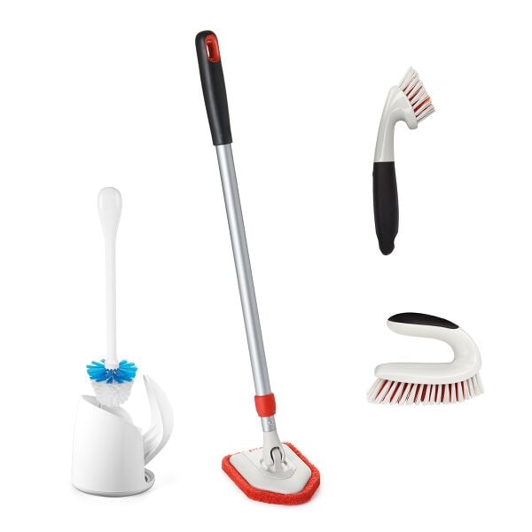 4-Piece Bathroom Cleaning Basics Bundle J0