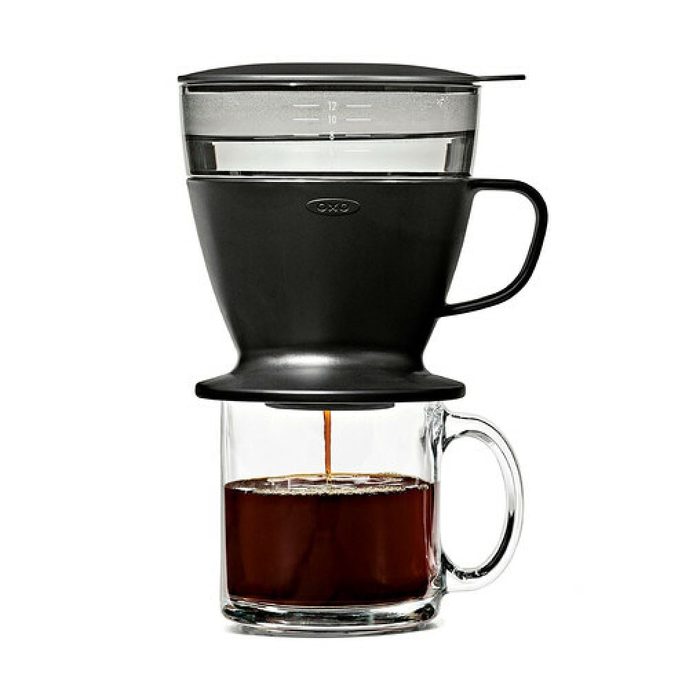 Pour Over Coffee Maker with Water Tank - Matte Black O4