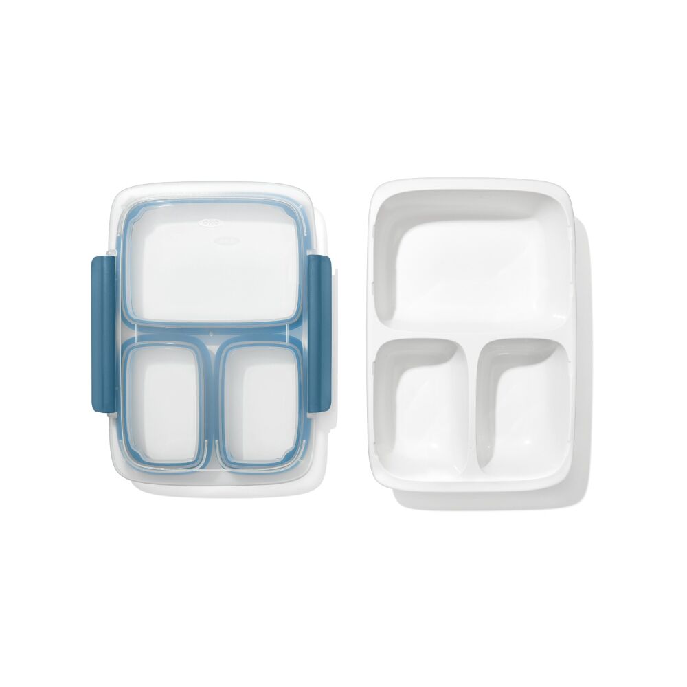 Prep & Go 4.1-Cup Divided Container - Ocean Blue M1