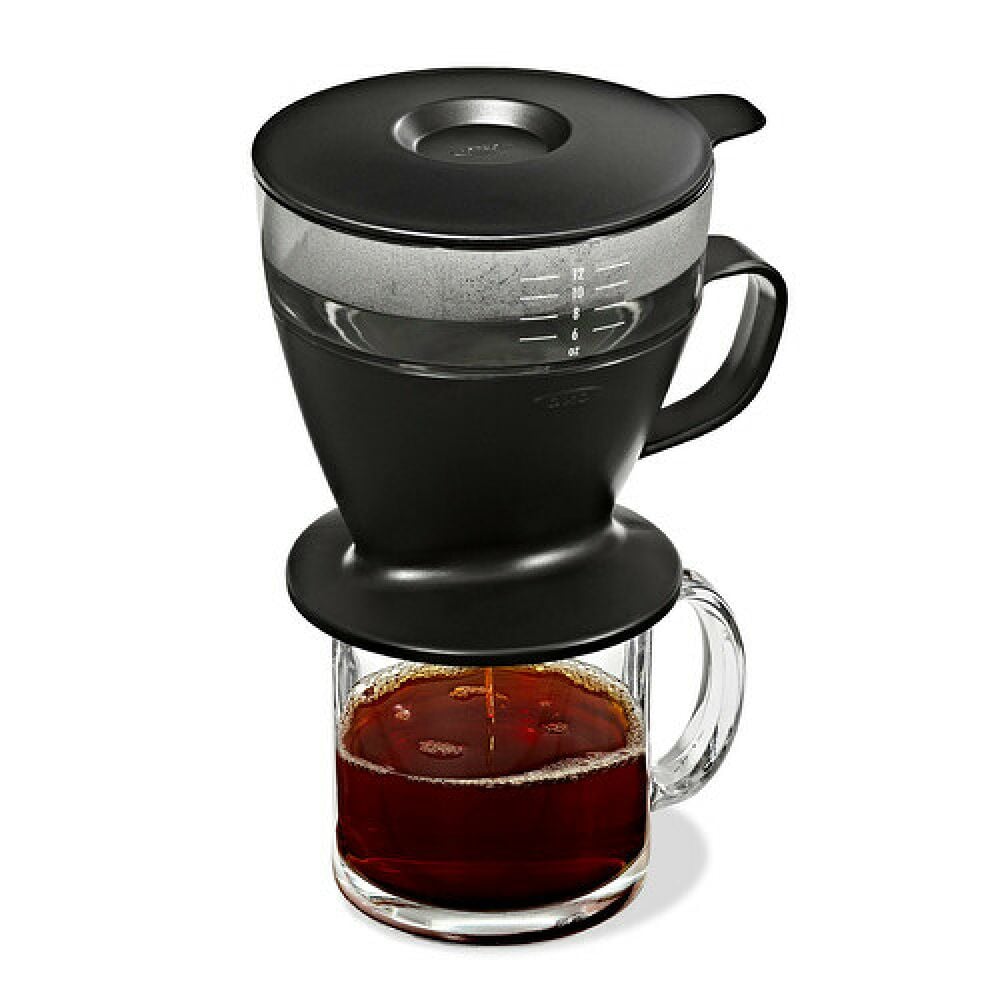Pour Over Coffee Maker with Water Tank - Matte Black O4