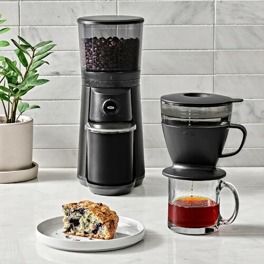 Pour Over Coffee Maker with Water Tank - Matte Black O4