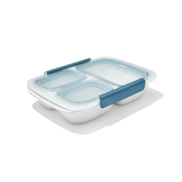 Prep & Go 4.1-Cup Divided Container - Ocean Blue M1