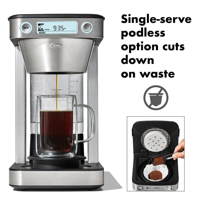 12-Cup Coffee Maker with Podless Single-Serve Function E6
