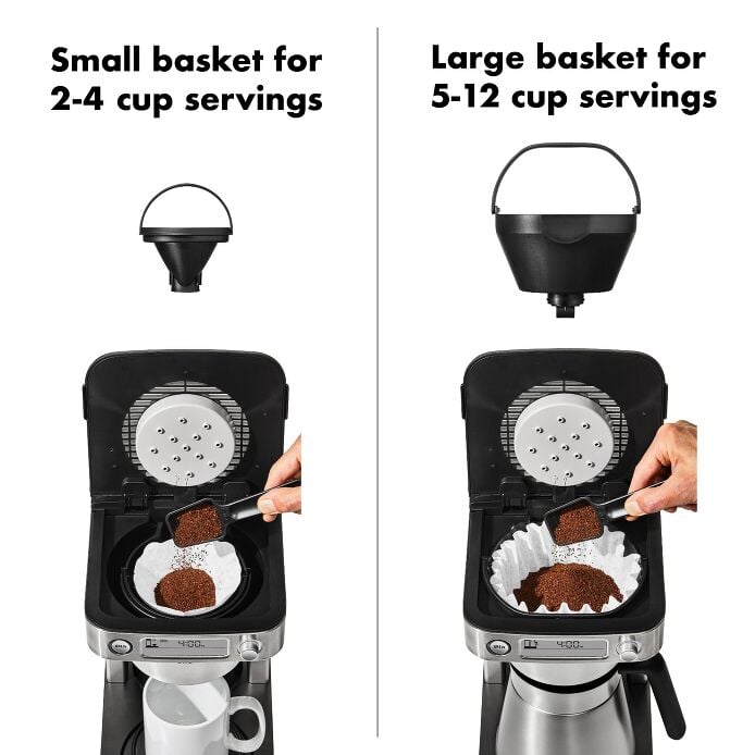 12-Cup Coffee Maker with Podless Single-Serve Function E6