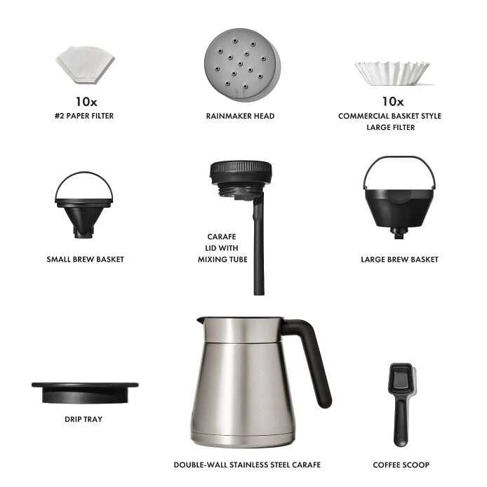 12-Cup Coffee Maker with Podless Single-Serve Function E6