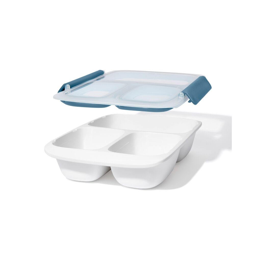 Prep & Go 4.1-Cup Divided Container - Ocean Blue M1