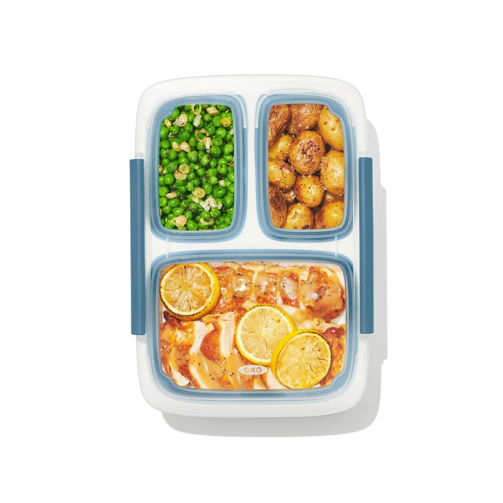 Prep & Go 4.1-Cup Divided Container - Ocean Blue M1