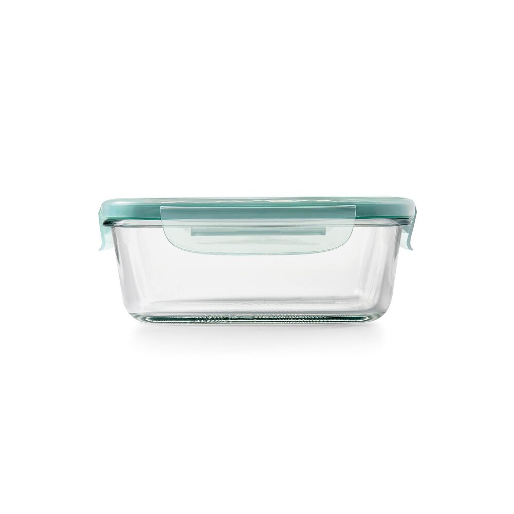 Smart Seal 3.5 Cup Glass Rectangle Container - Teal X1