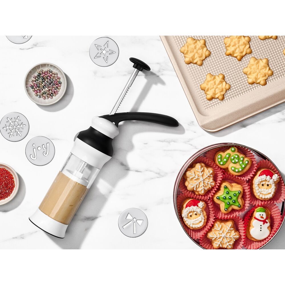 Holiday Cookie Press and Disk Set Bundle C2