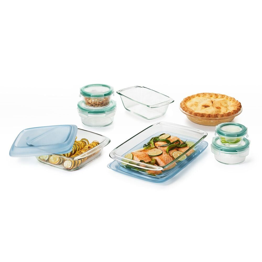 14-Piece Glass Bake, Serve & Store Set T3
