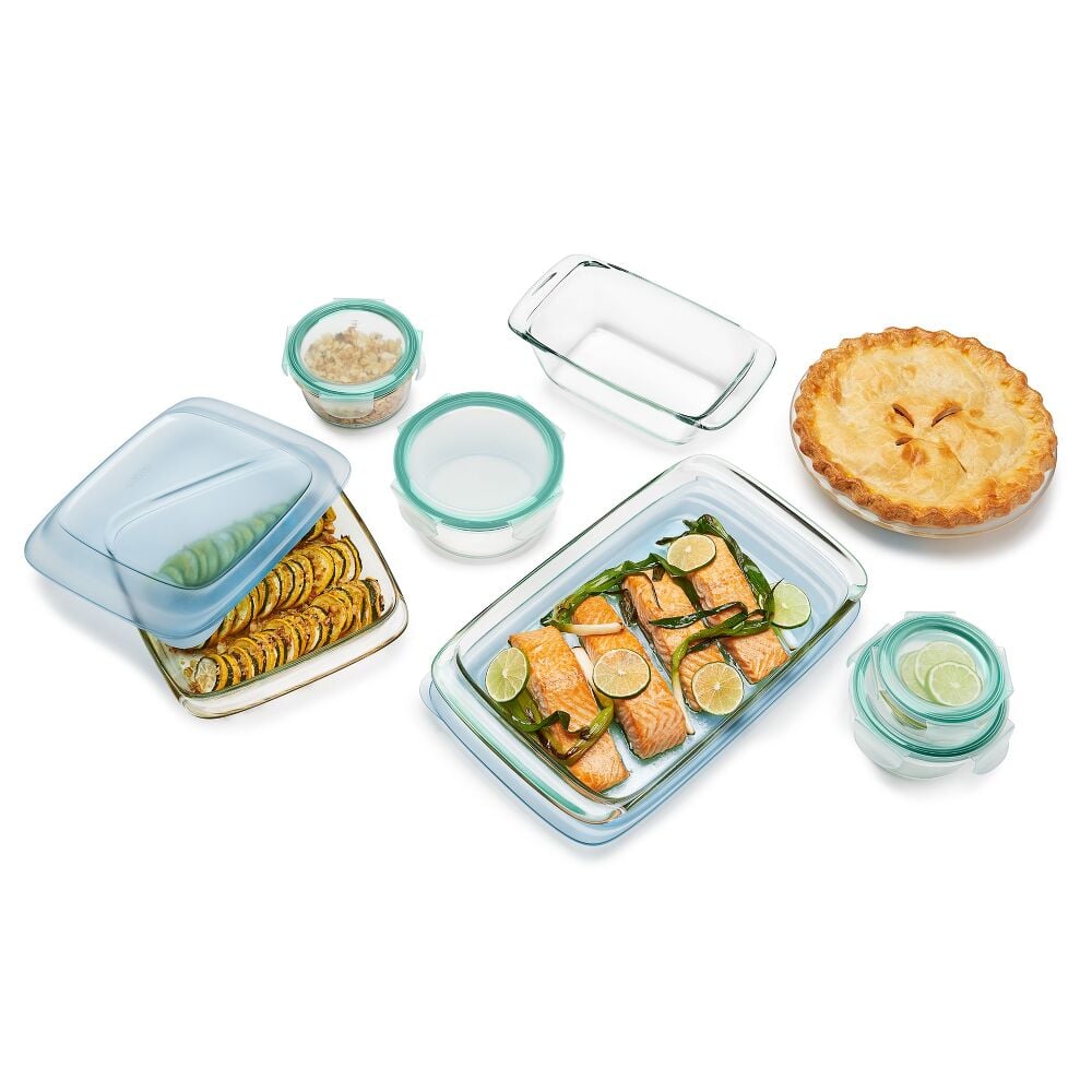 14-Piece Glass Bake, Serve & Store Set T3