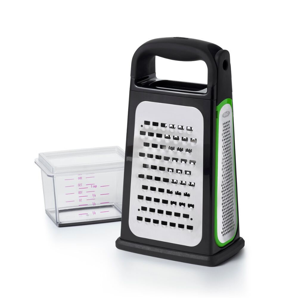 Etched Box Grater With Removable Zester G7