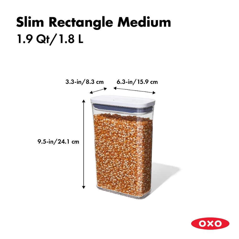 POP Container - Slim Rectangle Medium (1.9 Qt.) G5
