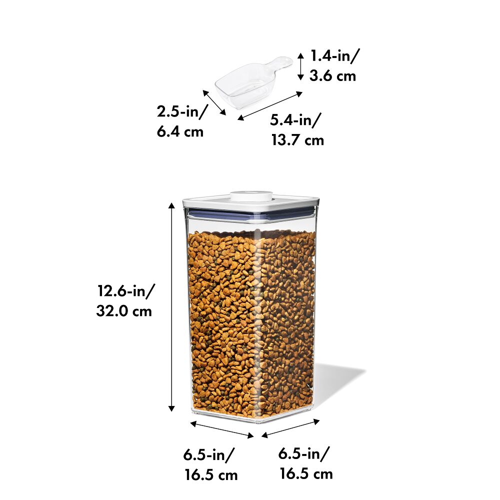 OXO Good Grips Pet POP Container – 6.0 Qt/5.7 L with Half Scoop U7