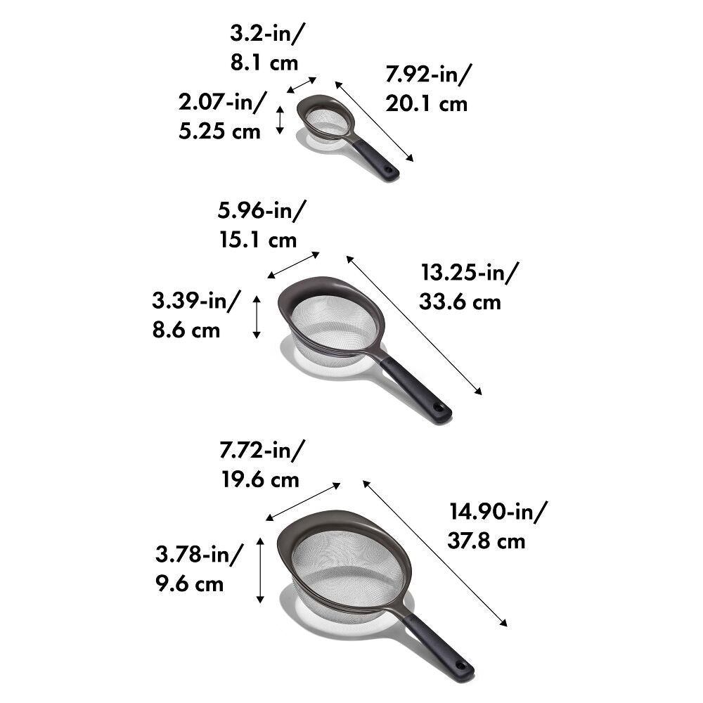 OXO Good Grips 3 Piece Strainer Set P4