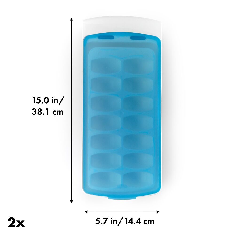 No-Spill Ice Cube Tray - 2 Pack S8