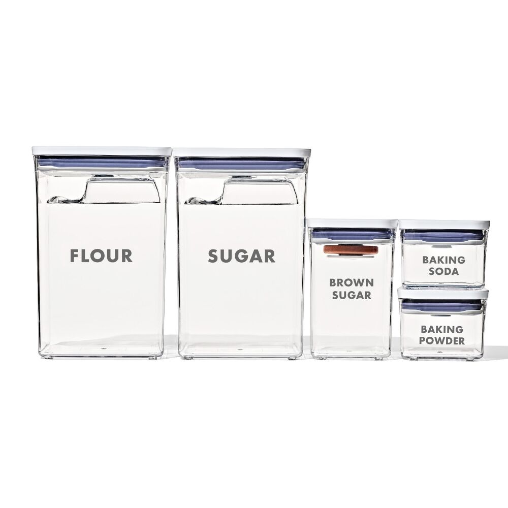 8-Piece Prelabeled Baking POP Container Set U6
