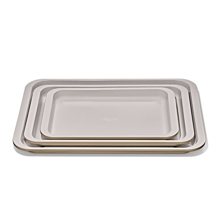 Non-Stick Pro Ceramic Coated Metal Bakeware 3 Pc Set S1