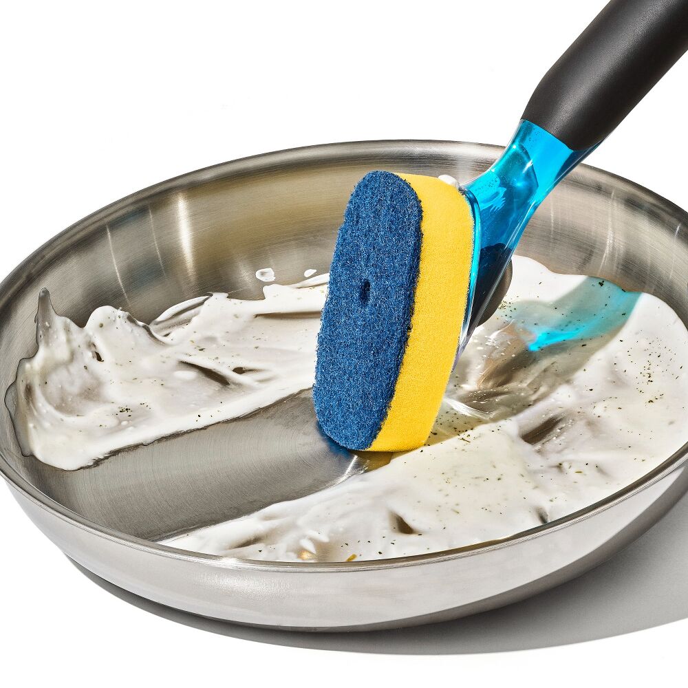 Soap Dispensing Dish Scrub T2