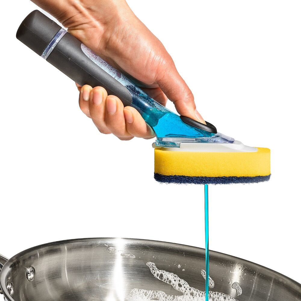 Soap Dispensing Dish Scrub T2