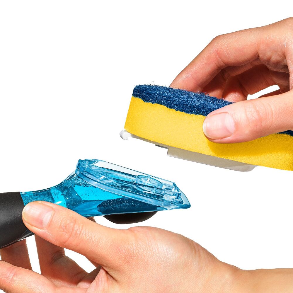 Soap Dispensing Dish Scrub T2