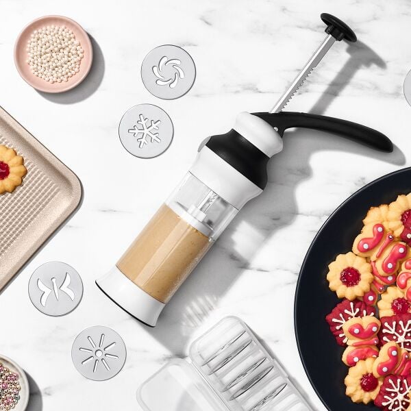Holiday Cookie Press and Disk Set Bundle C2