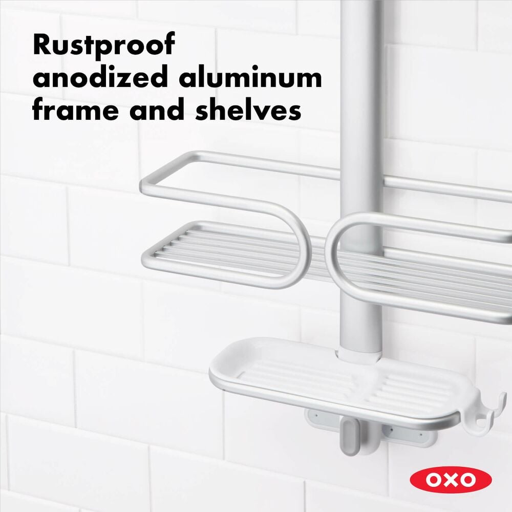 Aluminum 3-Tier Shower Caddy P9