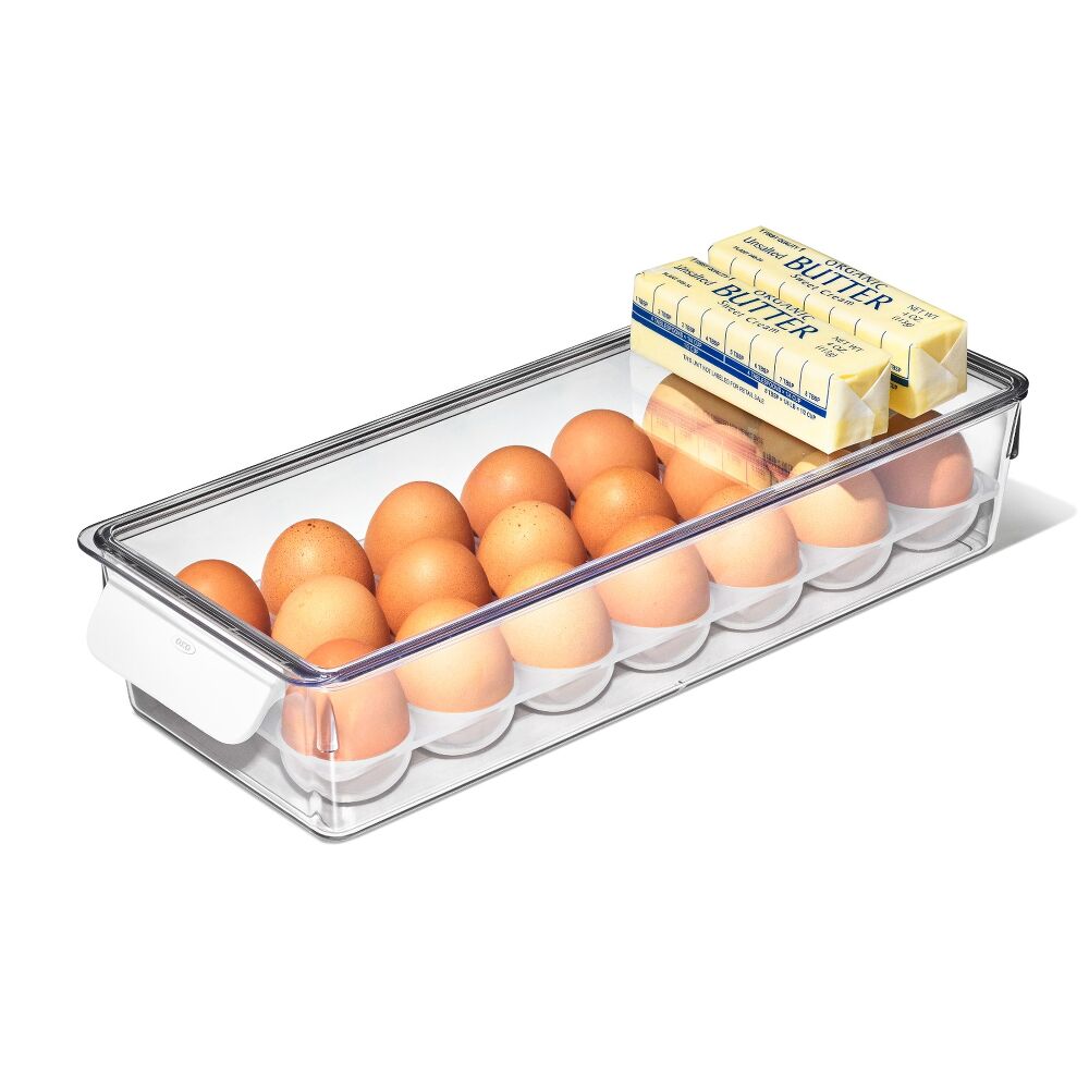 Refrigerator Egg Bin With Removable Tray S7