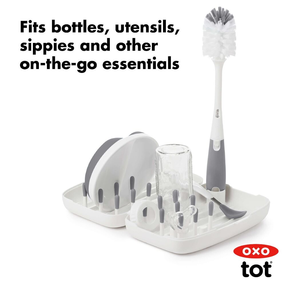 On-the-Go Drying Rack with Bottle Brush L7