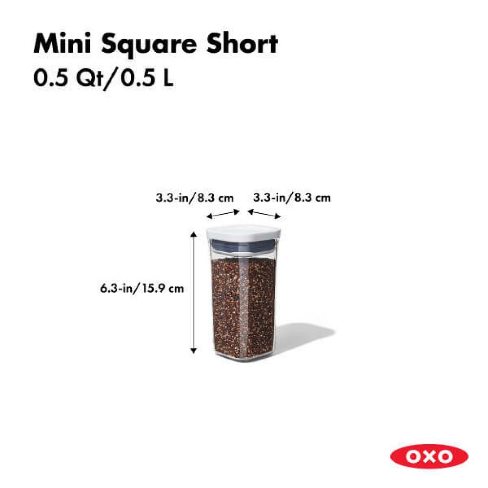 POP Container - Mini Square Short (0.5 Qt.) R1