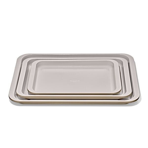 Non-Stick Pro Ceramic Coated Metal Bakeware 3 Pc Set S1