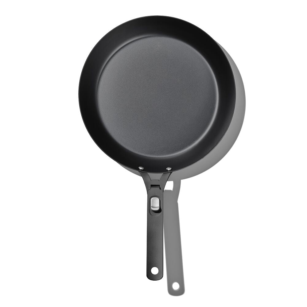 Outdoor 12-inch Carbon Steel Pan with Removable Handle F4