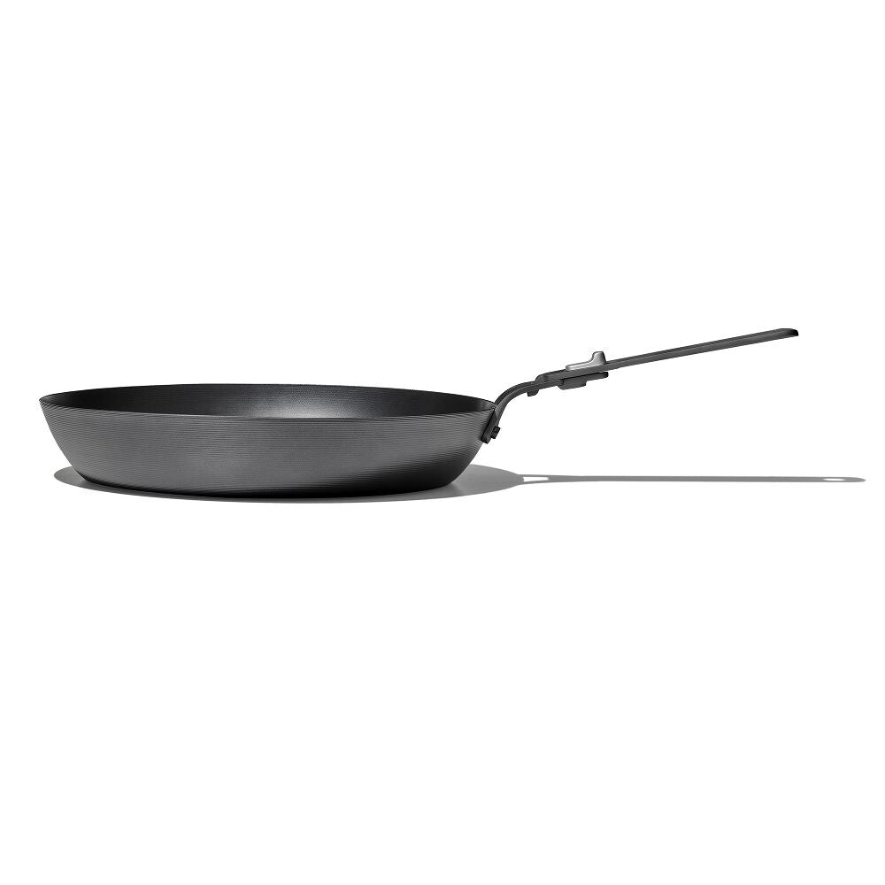 Outdoor 12-inch Carbon Steel Pan with Removable Handle F4