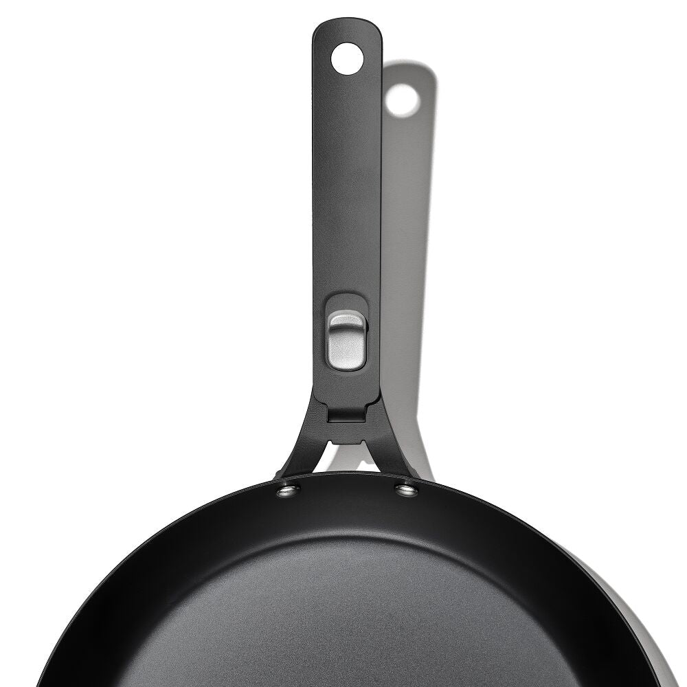 Outdoor 12-inch Carbon Steel Pan with Removable Handle F4