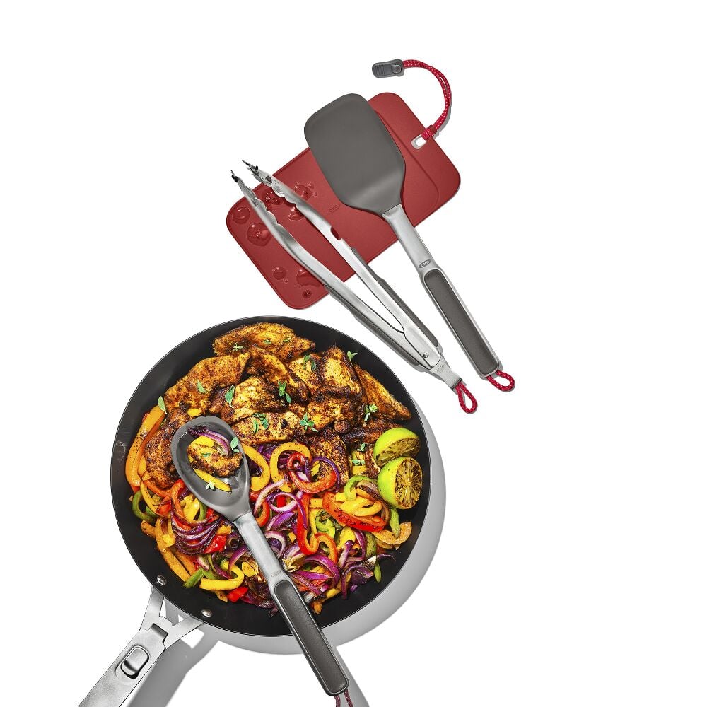 OXO Outdoor 4 -Piece Camp Stove Cooking Set K0
