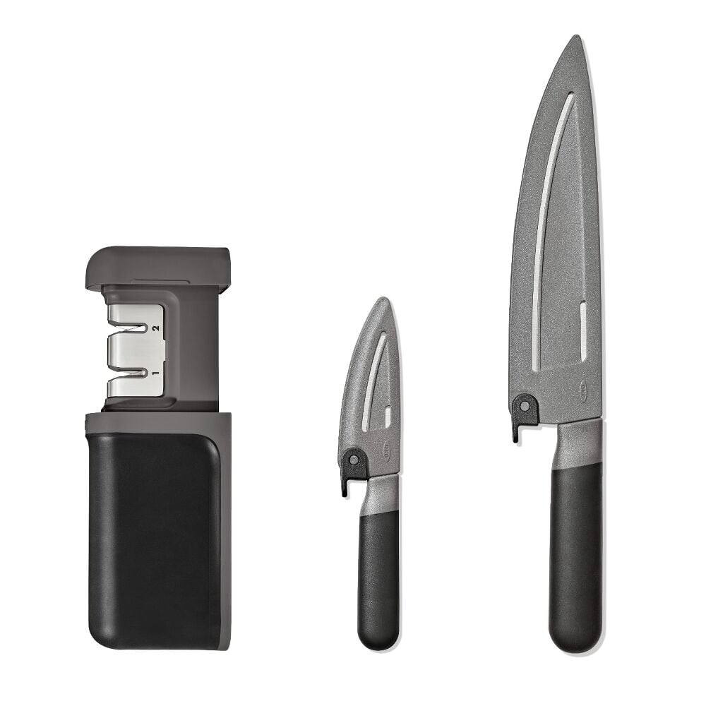 3-Piece Knife & Sharpener Set Q3