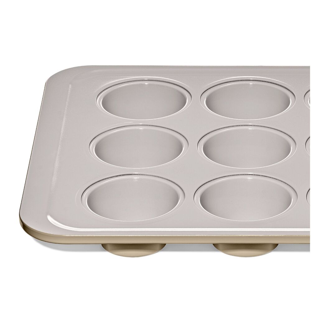 Non-Stick Pro Ceramic Coated Metal Bakeware 12 Cup Muffin Pan X2
