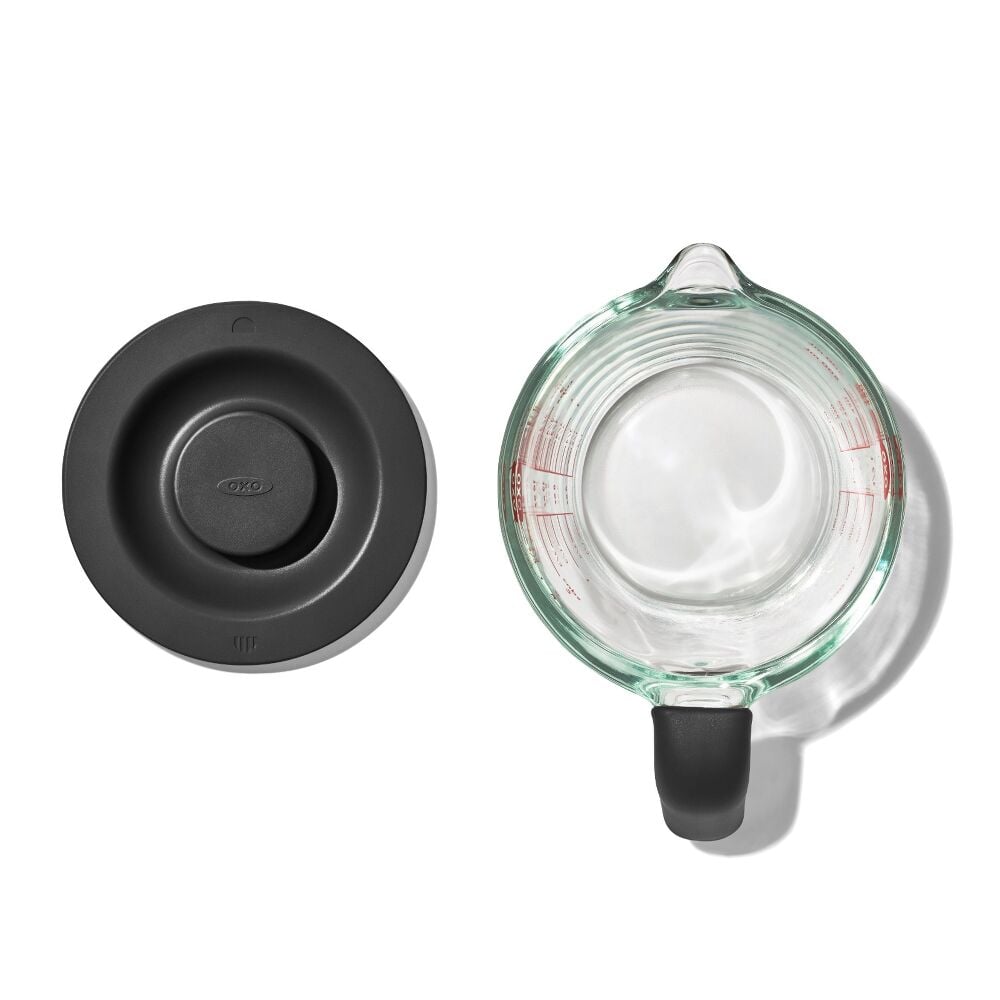 2 Cup Glass Measuring Cup with Lid Q2