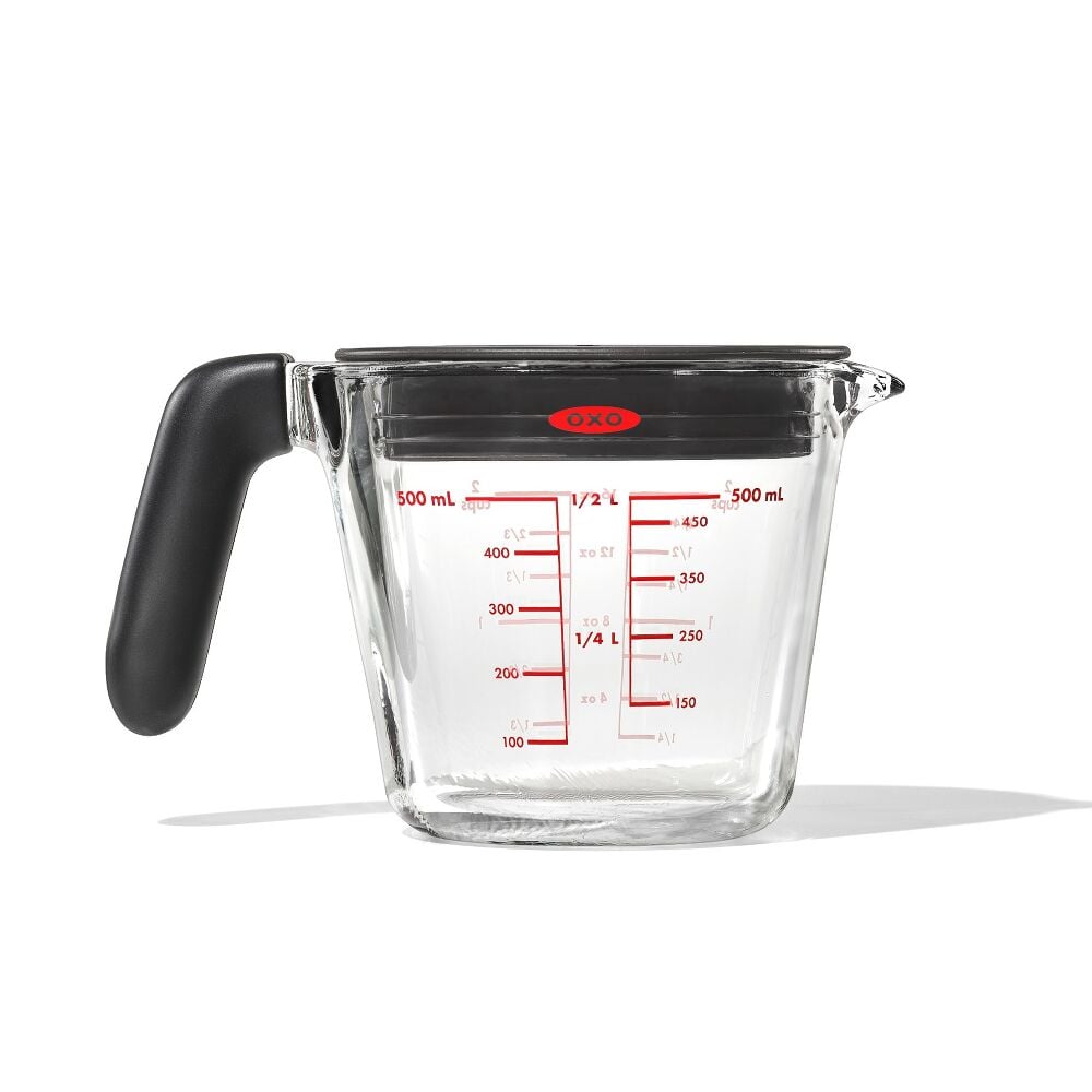 2 Cup Glass Measuring Cup with Lid Q2