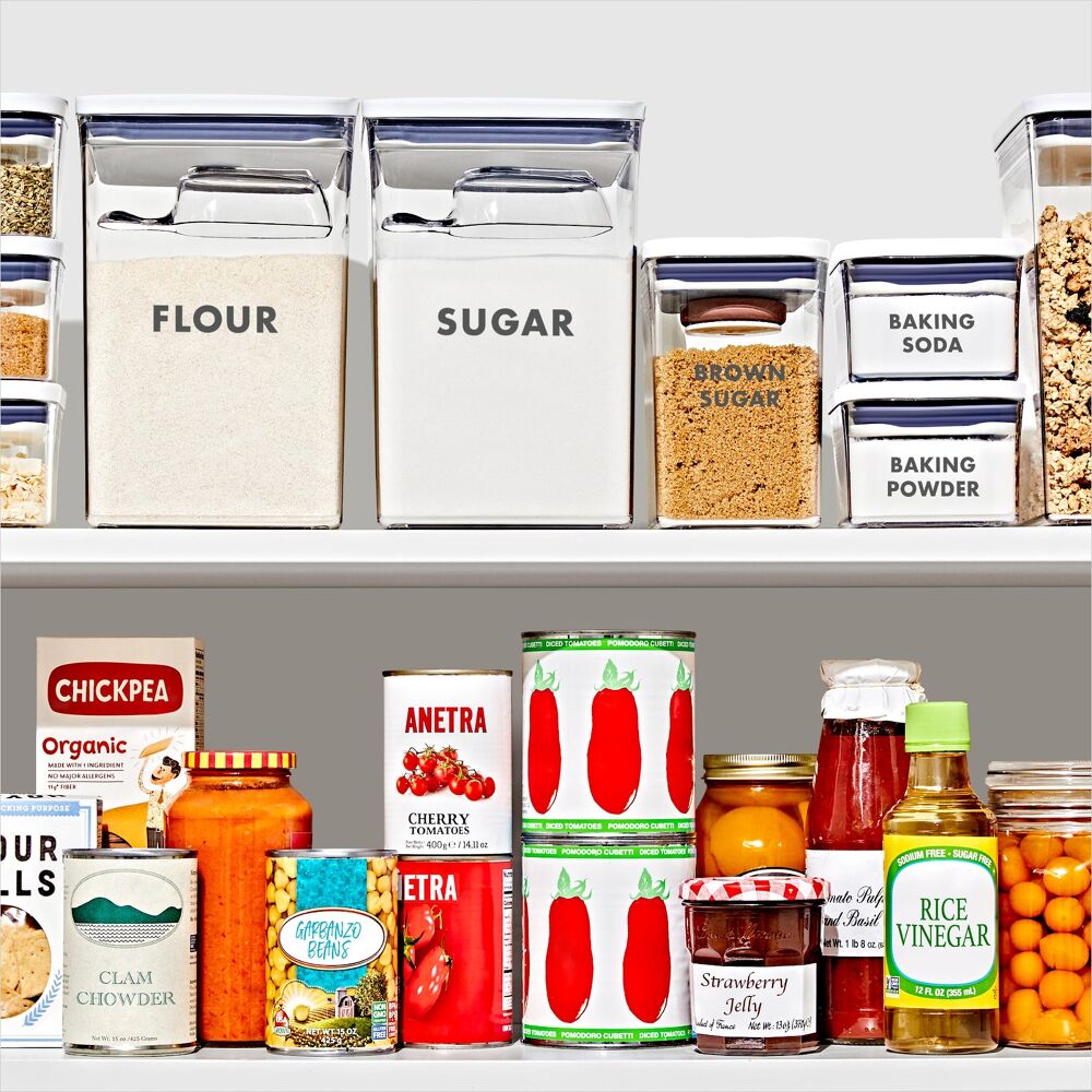 2-Piece Prelabeled POP Container Set with Scoop W8
