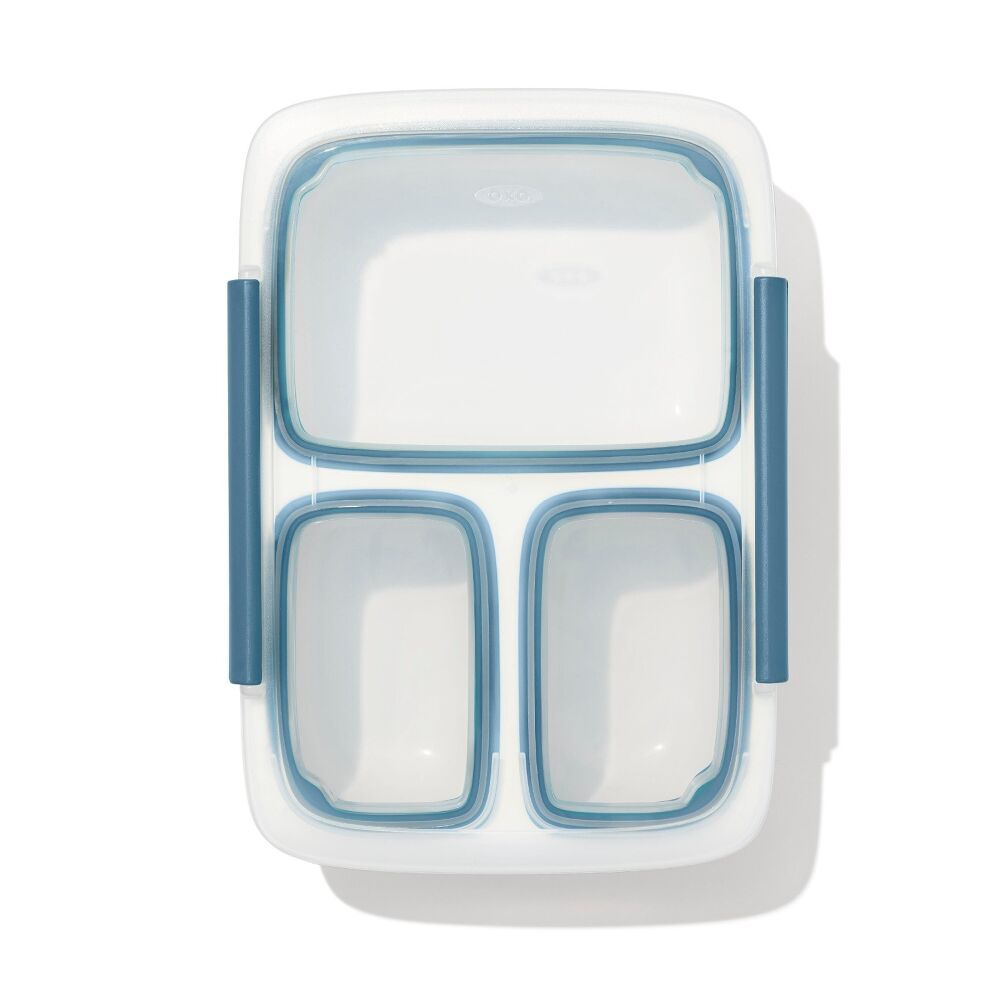 Prep & Go 4.1-Cup Divided Container - Ocean Blue M1