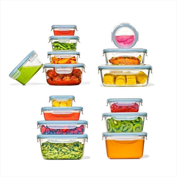30-Piece Smart Seal Container Set - Arctic Blue L8