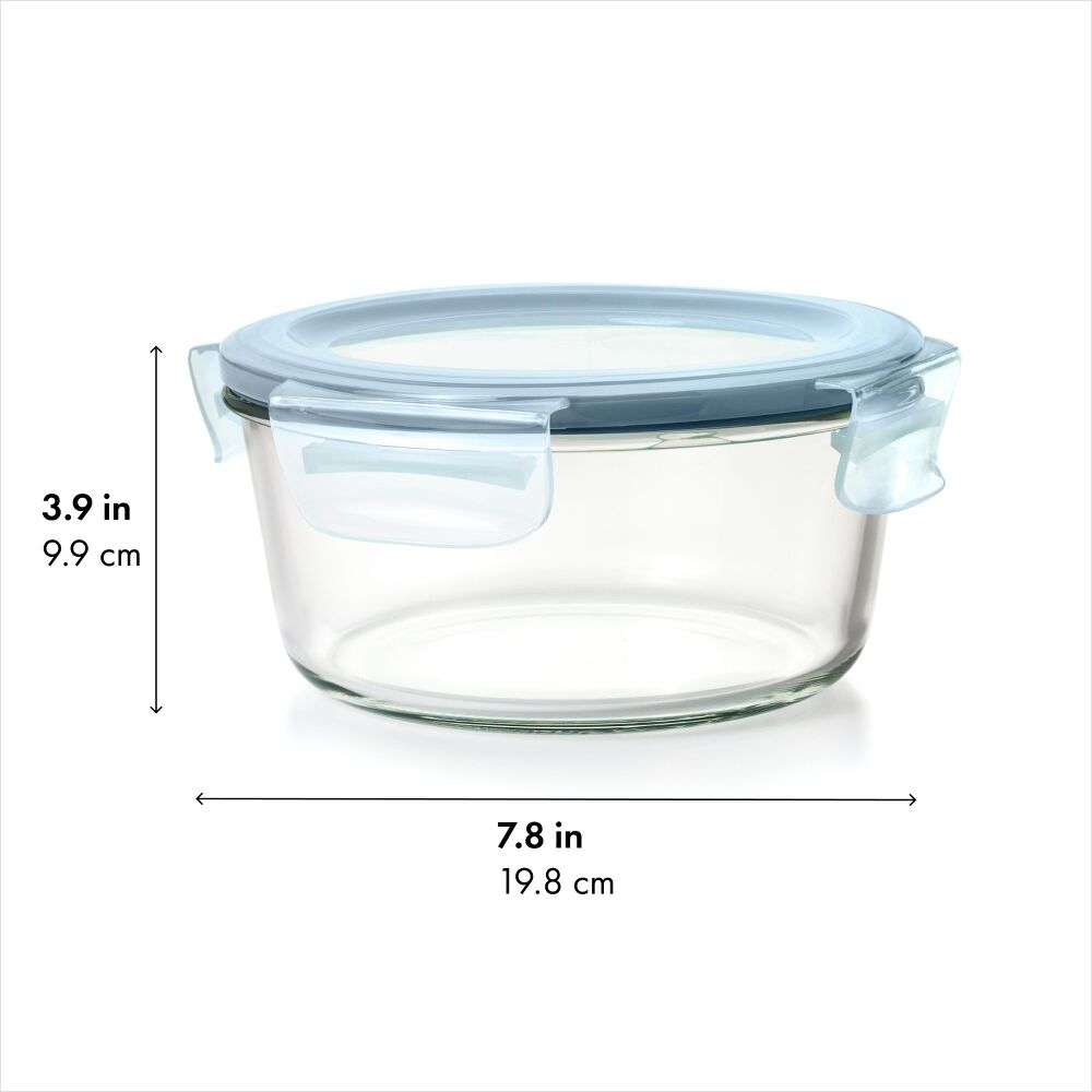 Smart Seal 7-Cup Glass Round Container - Arctic Blue G4