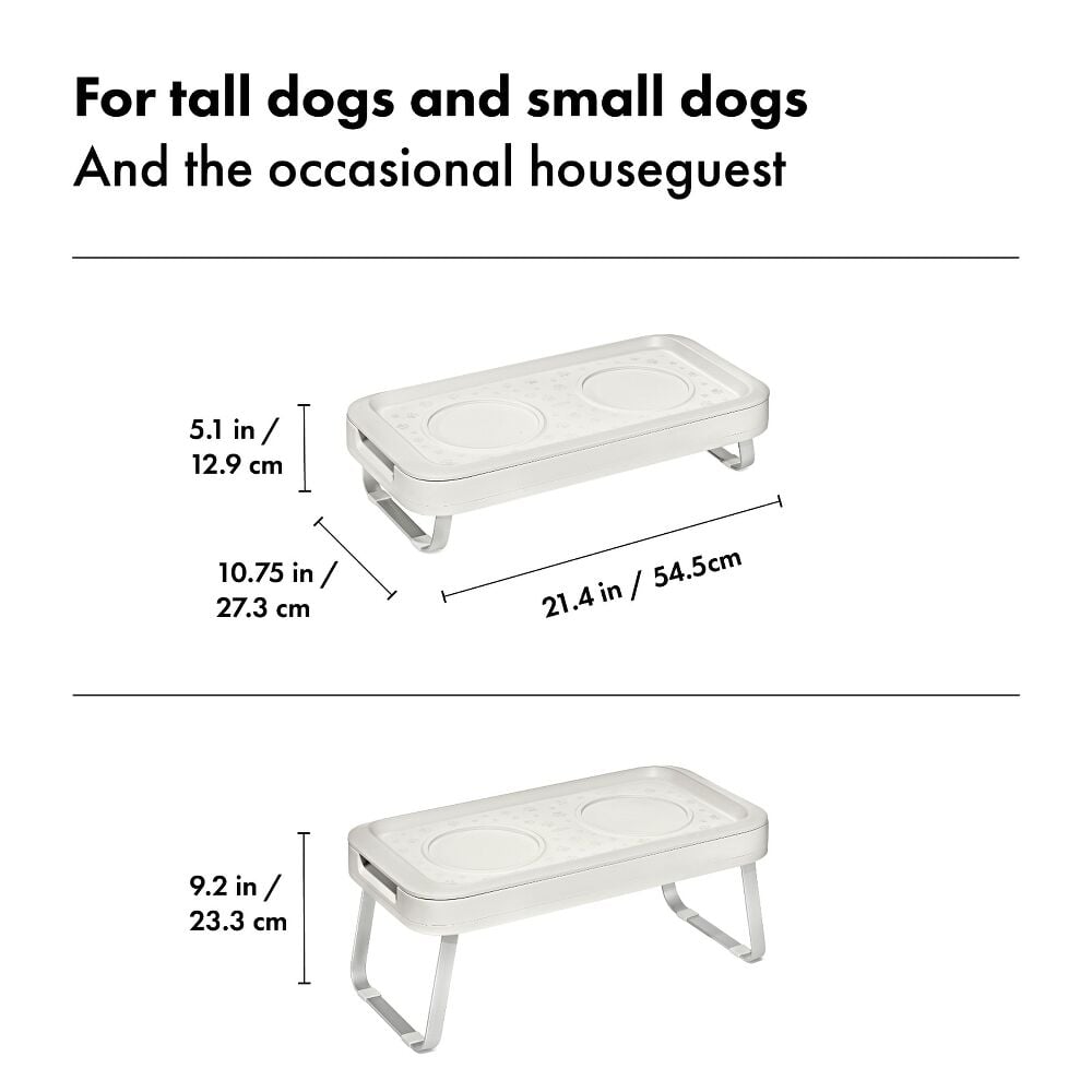 OXO Pet Adjustable Elevated Feeder T3